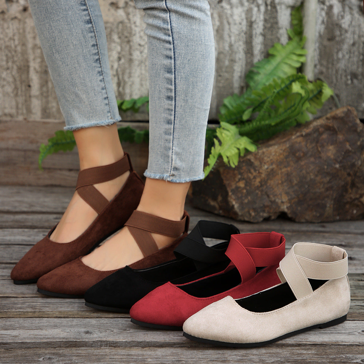 Sarah Express Women's Casual Suede Slip-On Loafers