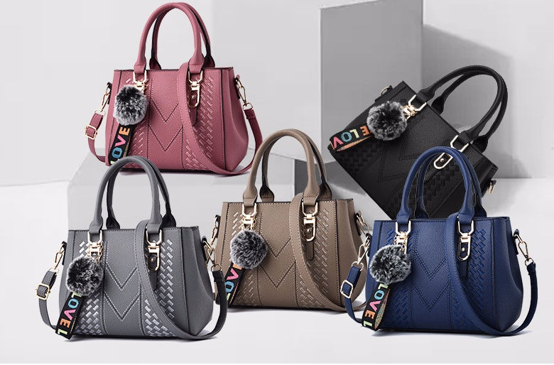 Sarah Express Structured Top Handle Handbag with Charm