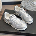 Sarah Express Women's Retro Flat Desert Sneakers Silver