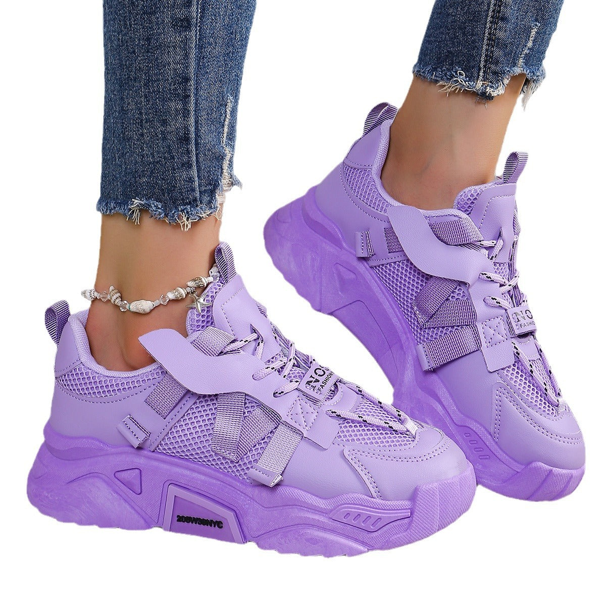 Sarah Express Platform Mesh Dad Sneakers