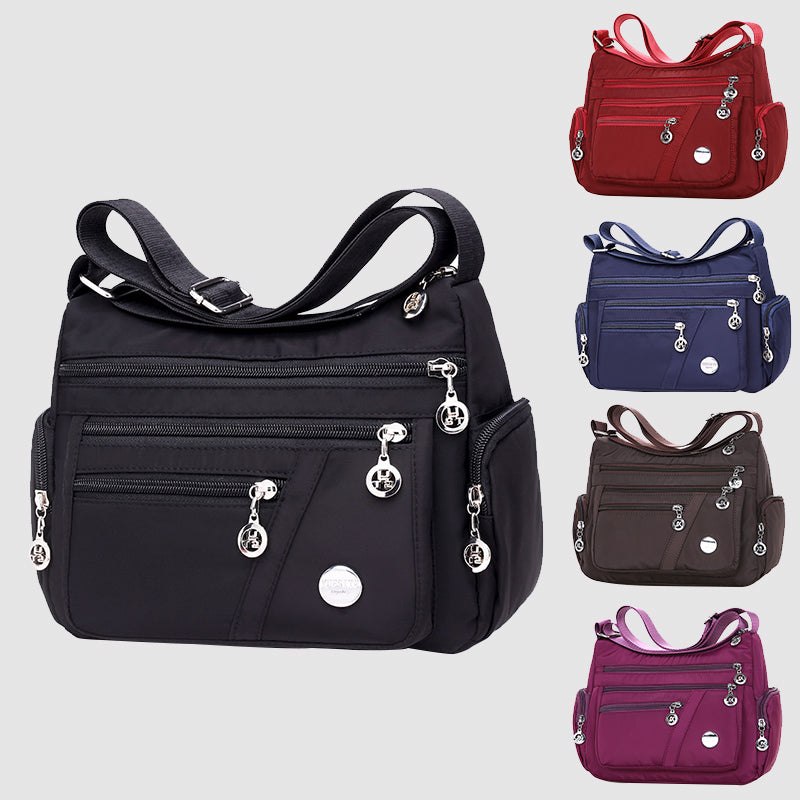 Sarah Express Multi-Layer Nylon Messenger Bag