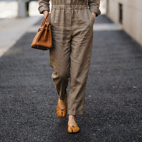 Sarah Express Full Grain Leather Tabi Mary Jane Flats