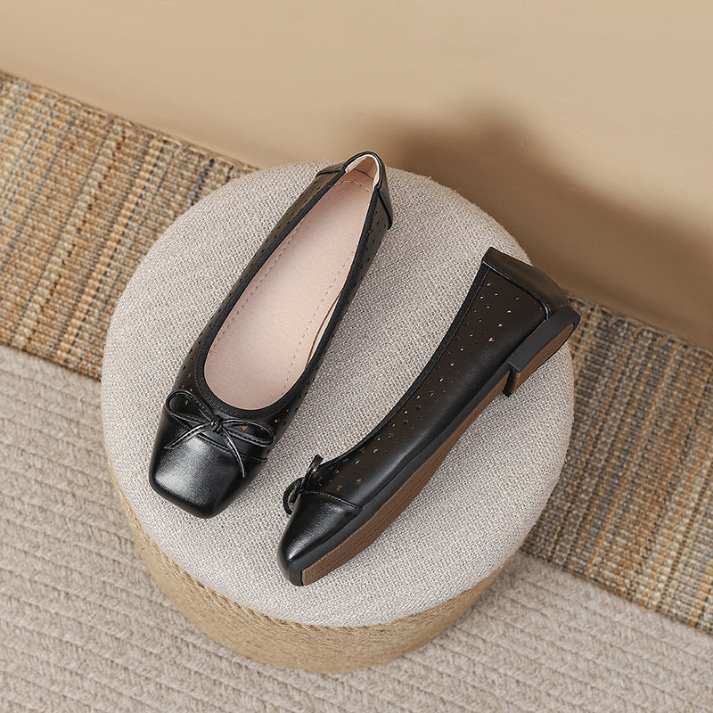 Sarah Express Women's Slip-On Flat Shoes Plus Size Black