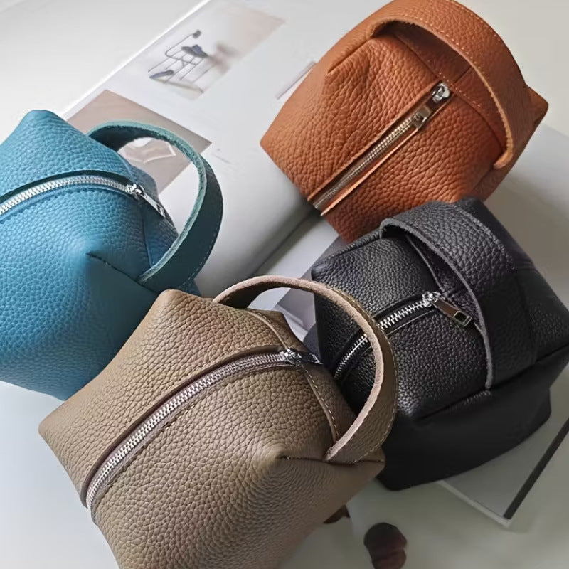 Sarah Express Square Bread-Shaped Toiletry Cosmetic Bag