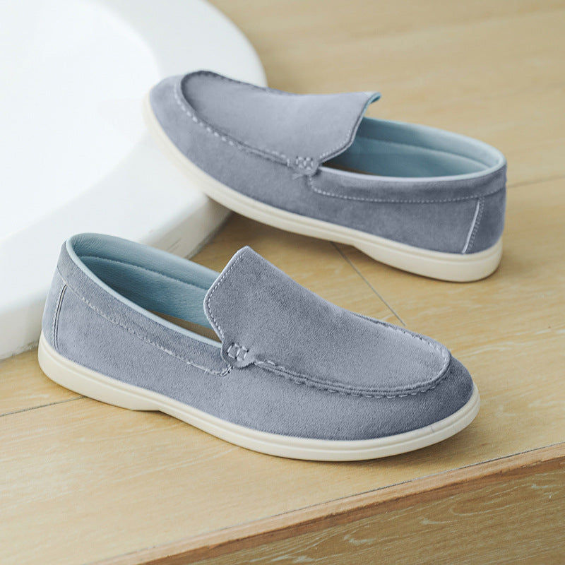 Sarah Express Men's Casual Slip-On Patchwork Loafers