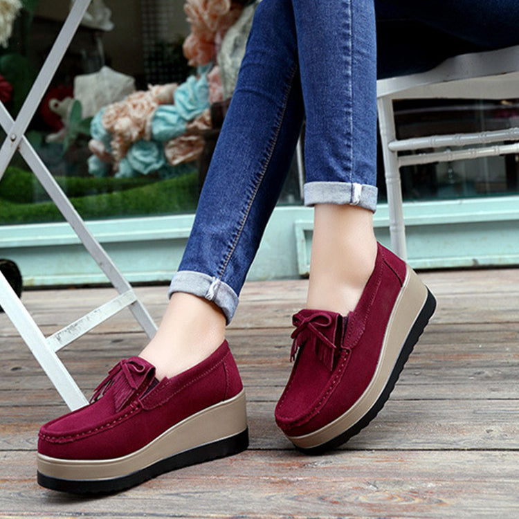 Sarah Express Bow Detail Wedge Slip-On Flats