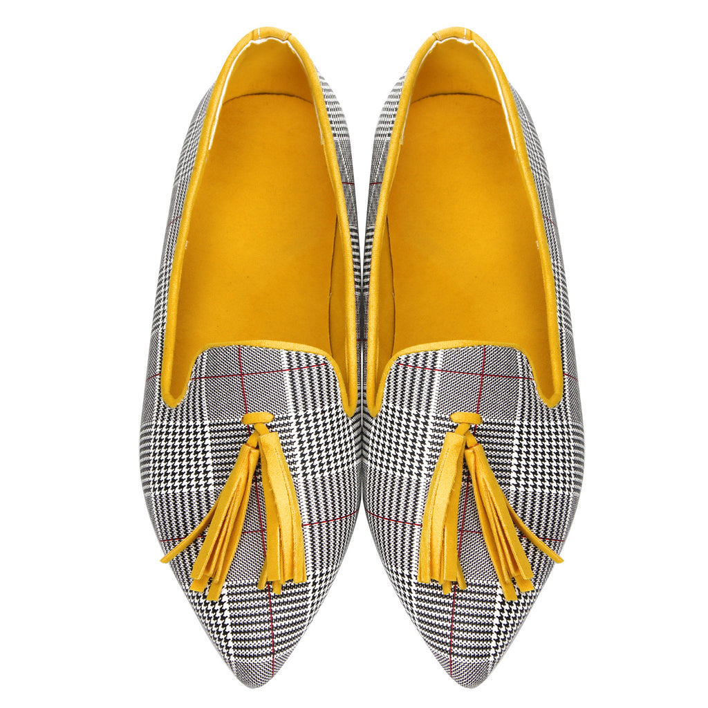 Sarah Express Pointed Toe Tassel Suede Loafers