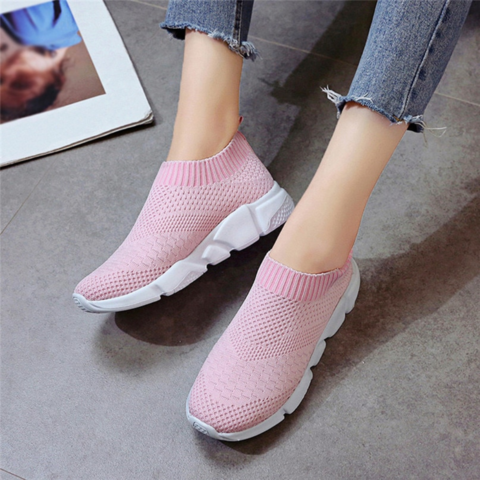 Sarah Express Unisex Breathable Knit Mesh Running Sneakers