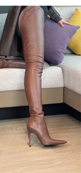 Sarah Express Over-the-Knee Stretch Stiletto Boots
