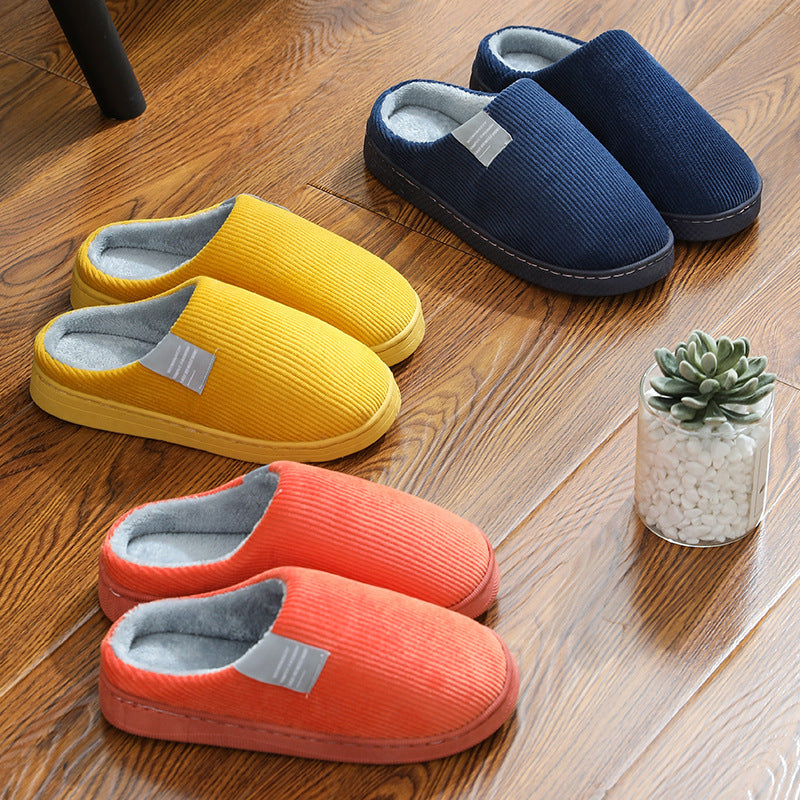Sarah Express Unisex Corduroy Slip-On Home Slippers