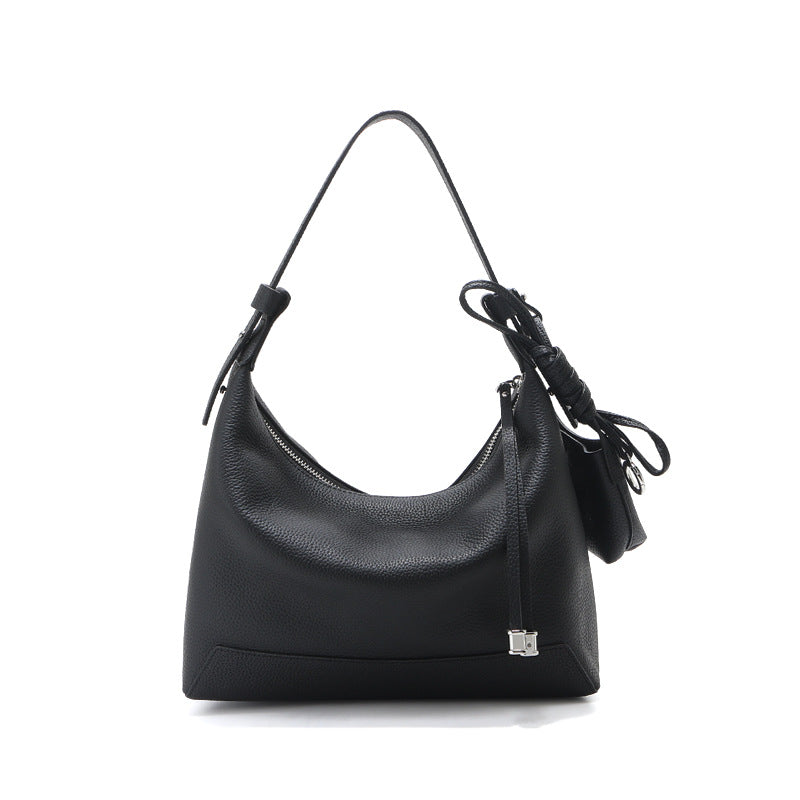 Sarah Express Minimalist Leather Dumpling Shoulder Bag