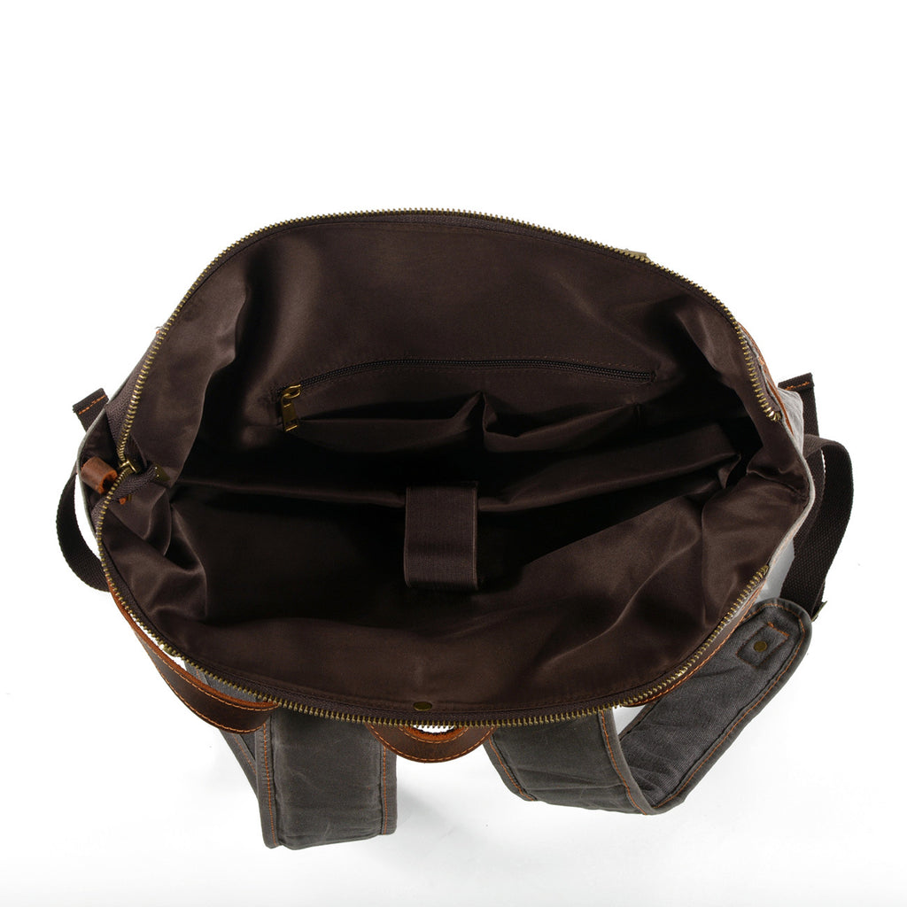 Sarah Express Vintage Oil Wax Canvas Men's Backpack