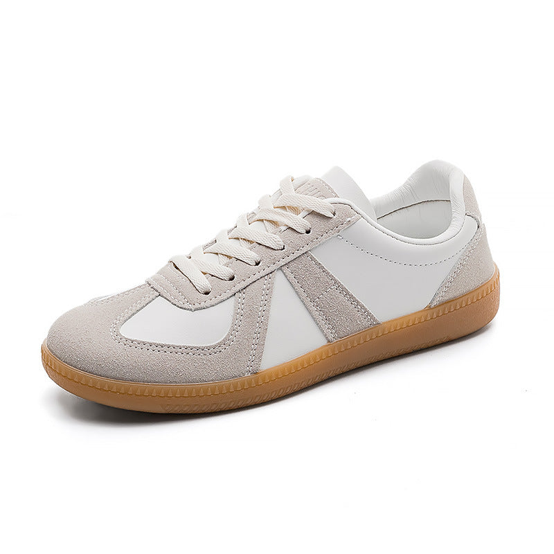 Sarah Express Unisex Casual Lace-Up Flat Sneakers