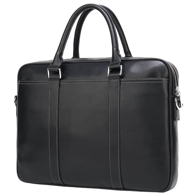 Sarah Express Men's Soft Leather Professional Briefcase