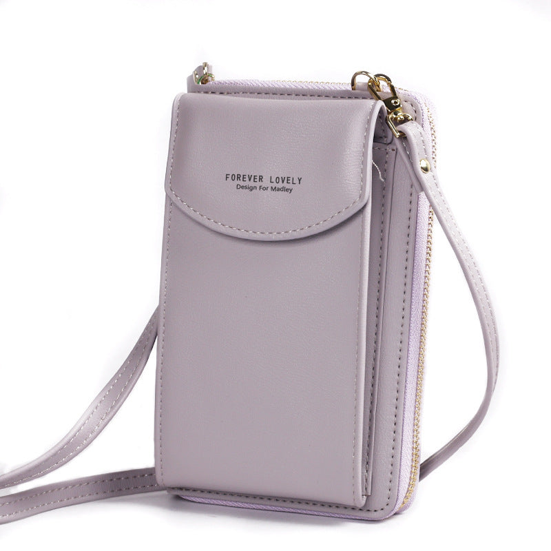 Sarah Express Compact Multi-Function Crossbody Phone Wallet Light Purple