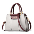 Sarah Express Structured European Style Large Capacity Handbag Grey