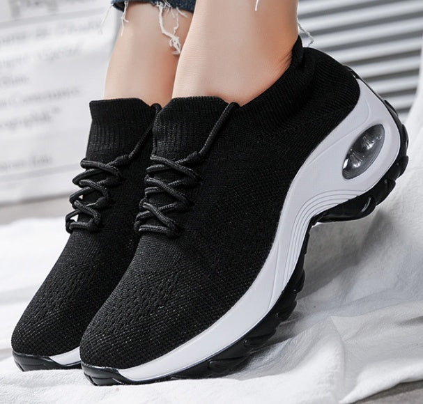 Sarah Express Waterproof Knit Platform Sneakers