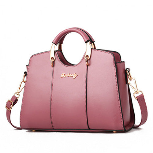 Sarah Express Structured Top Handle Shoulder Bag Pink