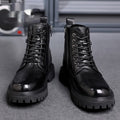 Sarah Express Men's Retro High-Top Martin Boots Black