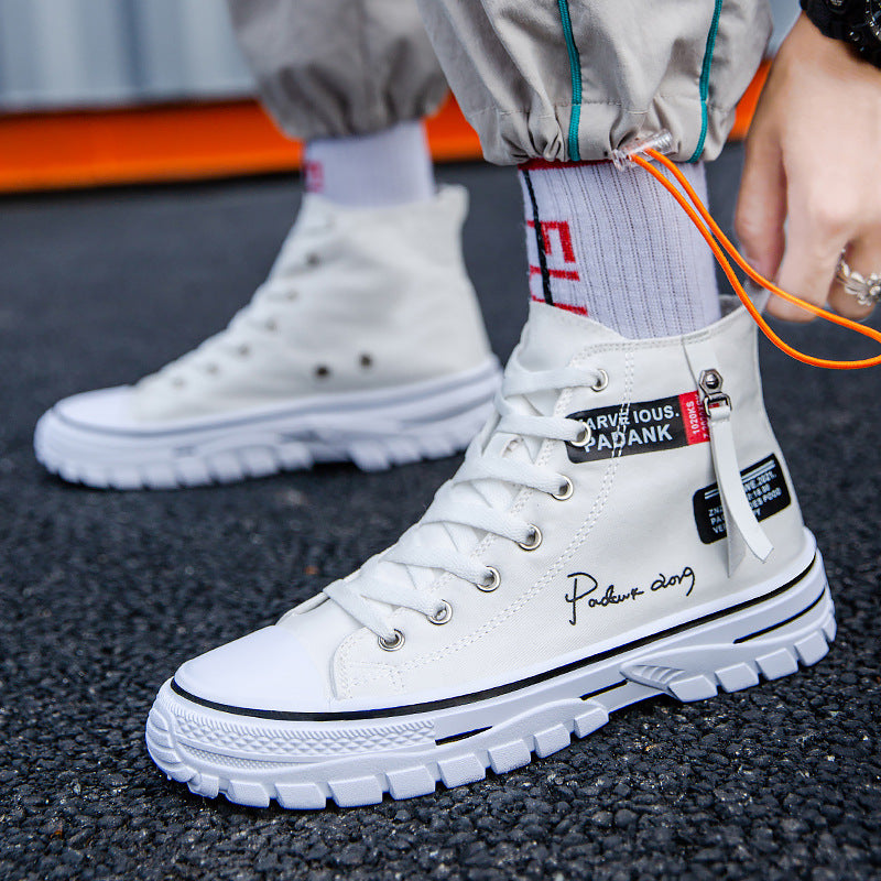 Sarah Express Graphic High-Top Canvas Sneakers