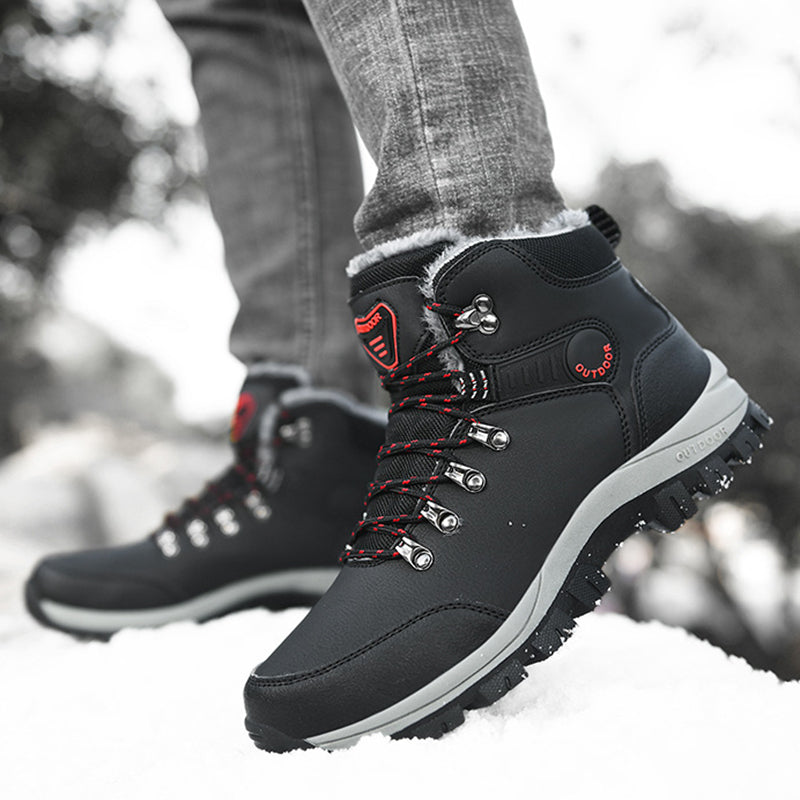 Sarah Express Men's Plush Lined Winter Hiking Boots