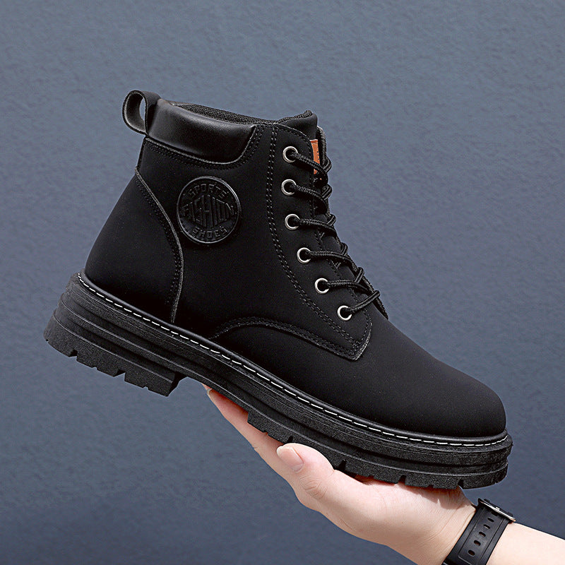 Sarah Express Men's Martin Lace-Up Ankle Boots