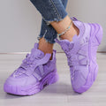 Sarah Express Platform Mesh Dad Sneakers Purple