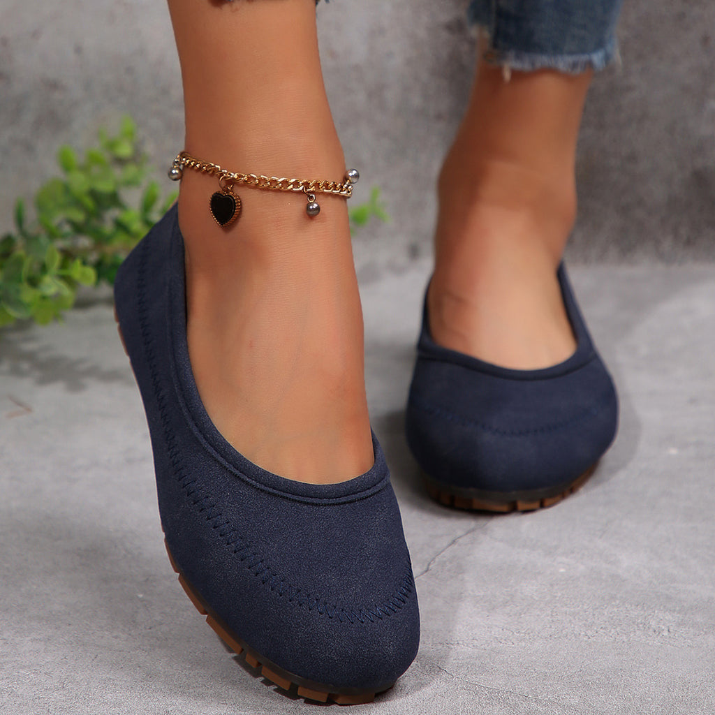 Sarah Express Women's Round Toe Slip-On Mesh Loafers