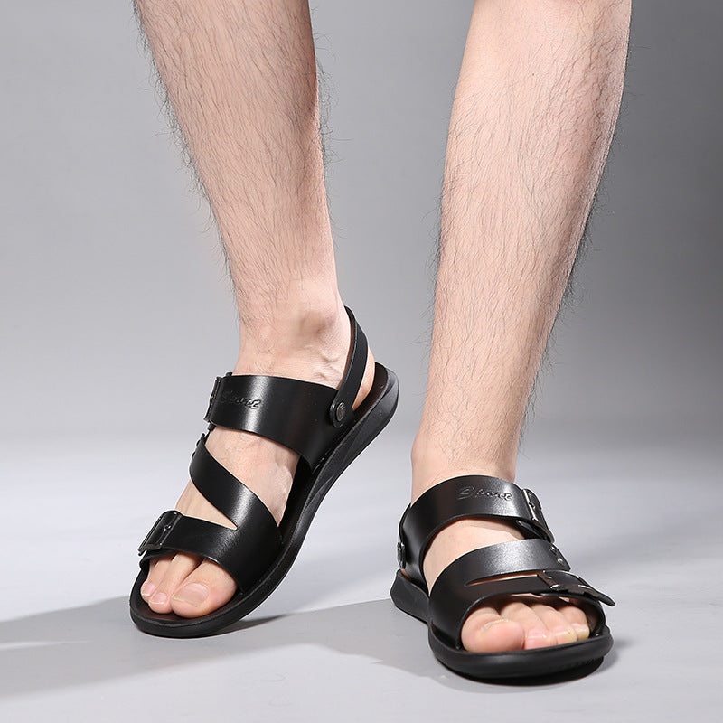 Sarah Express Men's Adjustable Buckle Casual Sandals