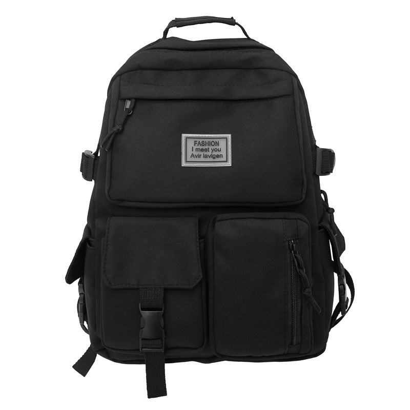 Sarah Express Casual Nylon Laptop Backpack Black