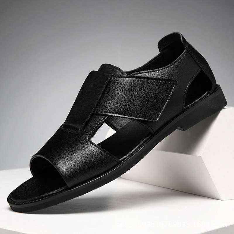 Sarah Express Men's Casual Open Toe Leather Sandals