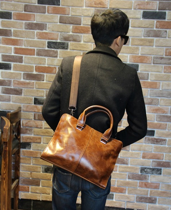 Sarah Express Structured Men's Business Briefcase Handbag