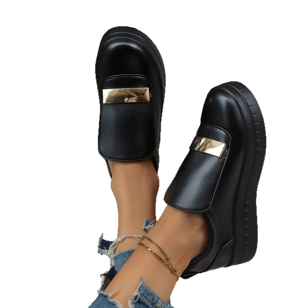 Sarah Express Women's Velcro Slip-On Thick Sole Sneakers
