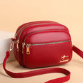 Sarah Express Multi-Layer Versatile Crossbody Shoulder Bag Red 23X17X11cm