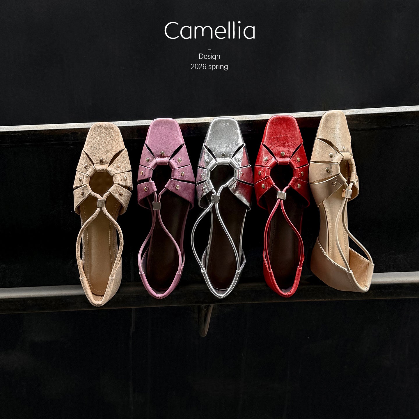 Sarah Express Woven Cage Leather Flat Sandals