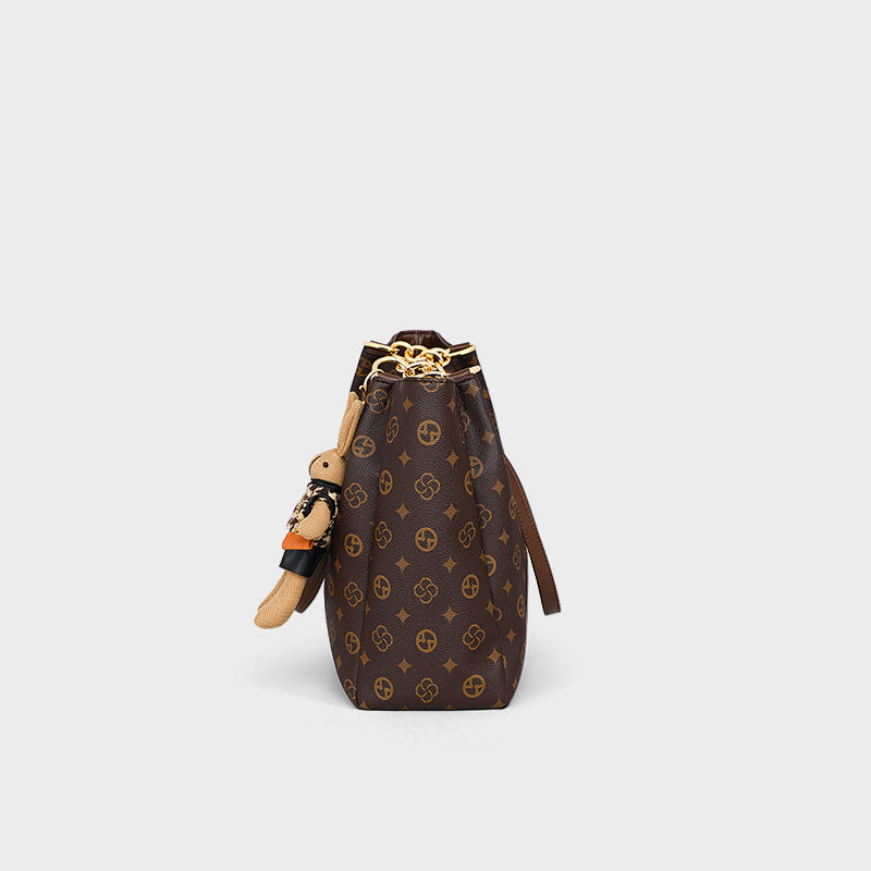 Sarah Express Printed Tote Bag with Chain Detail