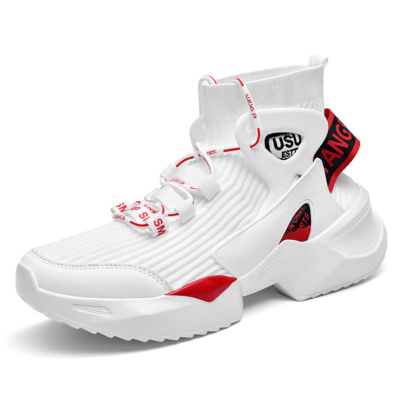 Sarah Express Knit Platform Basketball Sneakers