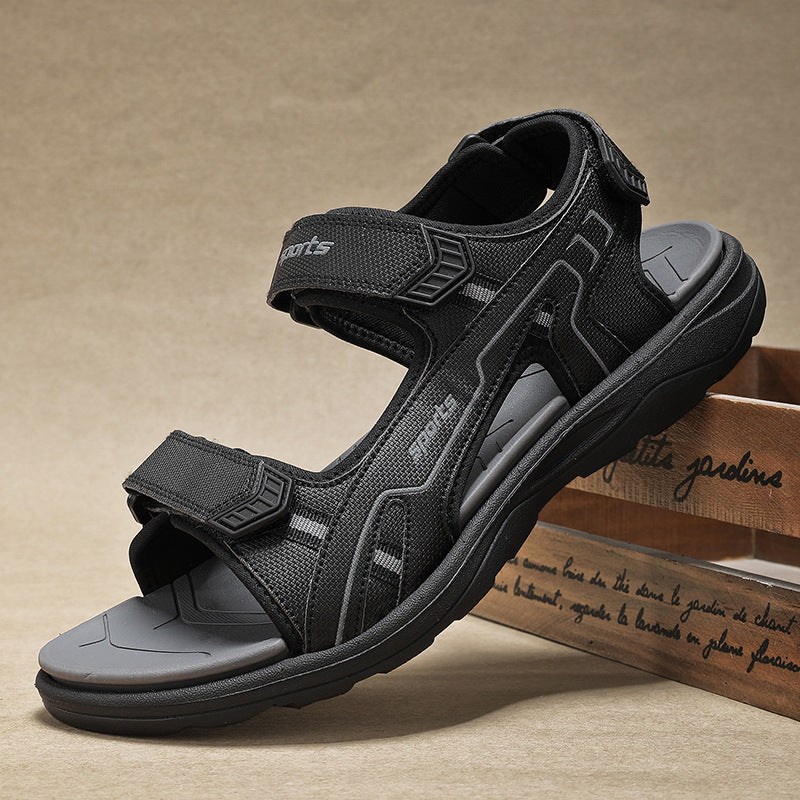 Sarah Express Men's Casual Adjustable Strap Sport Sandals NB 2209 Black