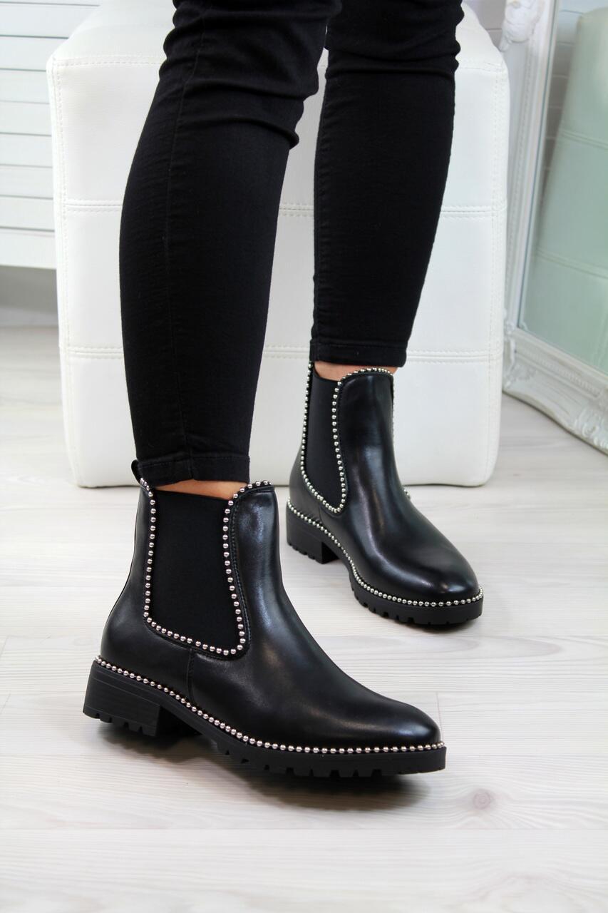 Sarah Express Women's Studded Detail Casual Ankle Boots