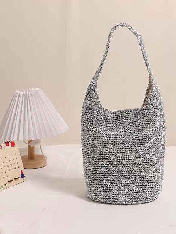 Handwoven Large-Capacity Vacation And Commute Woven Tote Bag – product detail alternate view 4