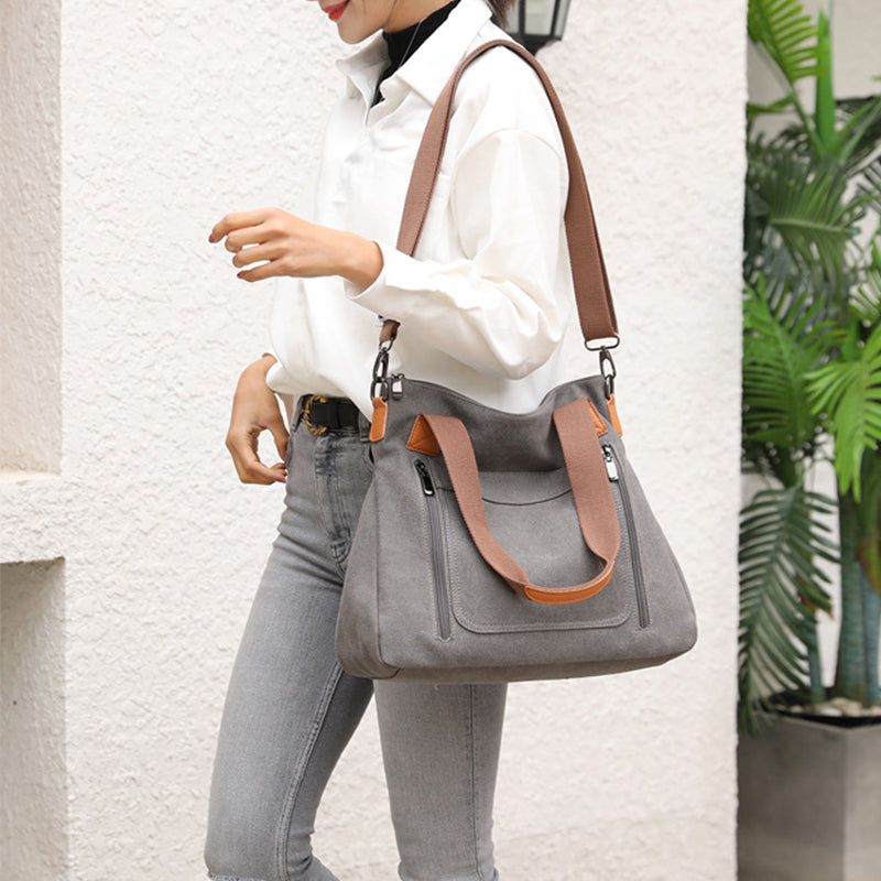 Sarah Express Canvas Commuter Tote Shoulder Bag