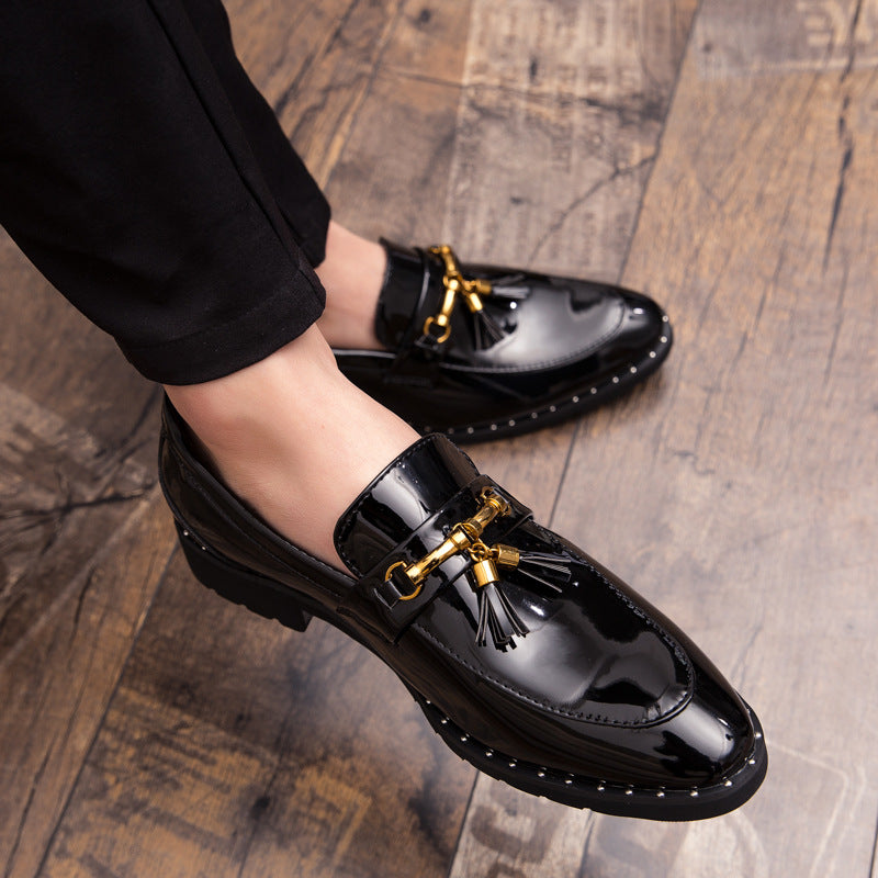 Sarah Express Men's Pointed Toe Tassel Loafers