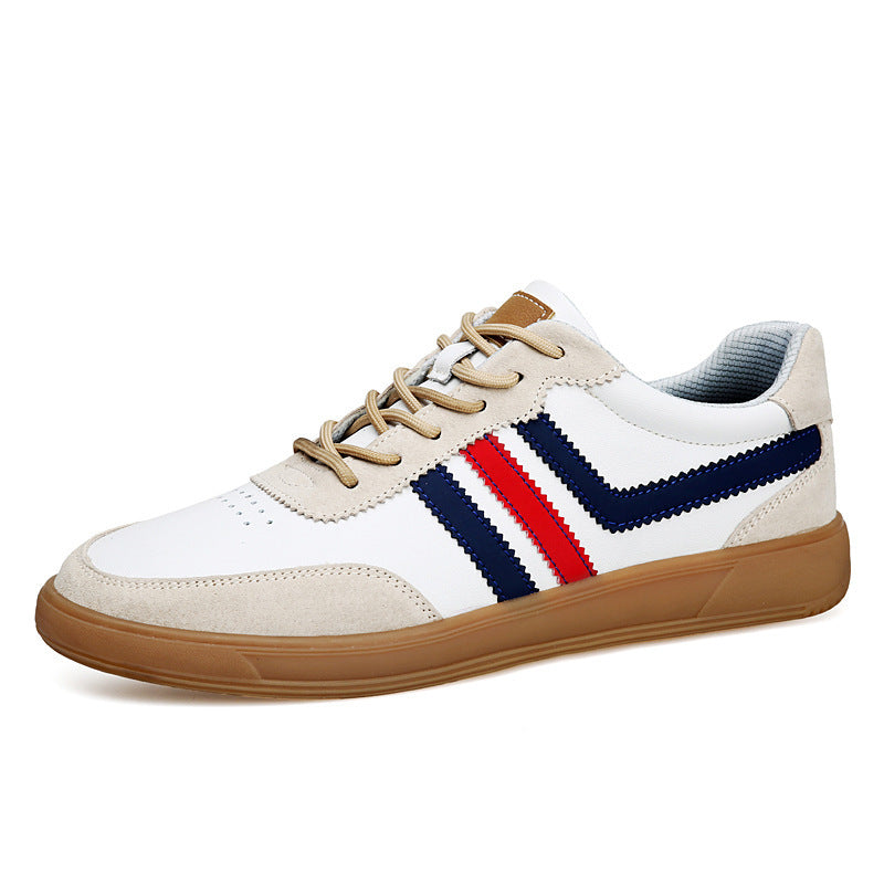 Sarah Express Men's Leather Height-Boosting Casual Sneakers