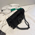 Sarah Express Structured Square Crossbody Bag with Bow Black
