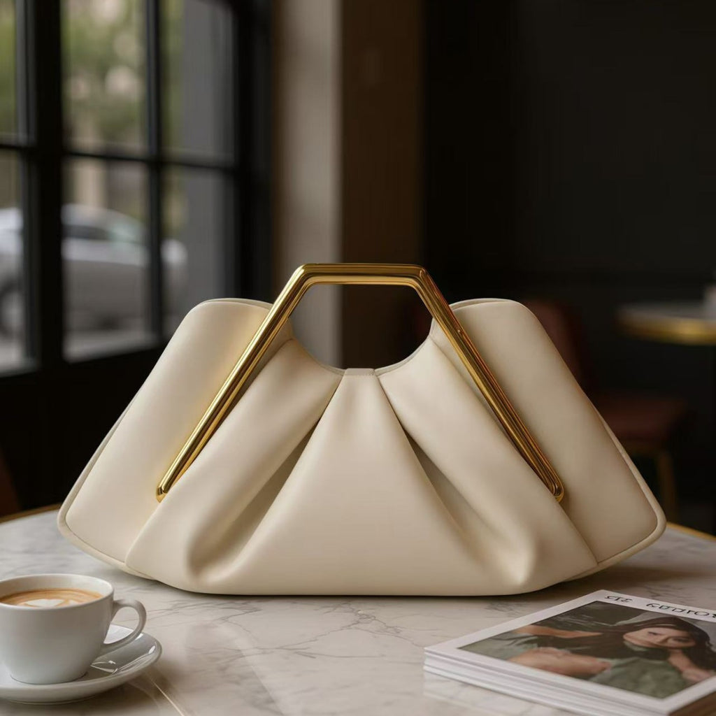 Sarah Express Retro Framed Pleated Cloud Handbag