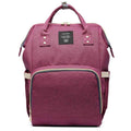 Sarah Express Waterproof Oxford Maternity Diaper Backpack Dark Purple
