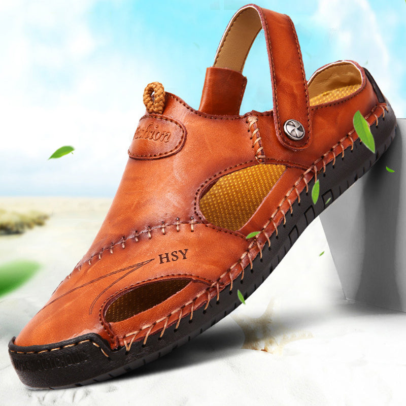 Sarah Express Men's Closed Toe Adjustable Beach Sandals