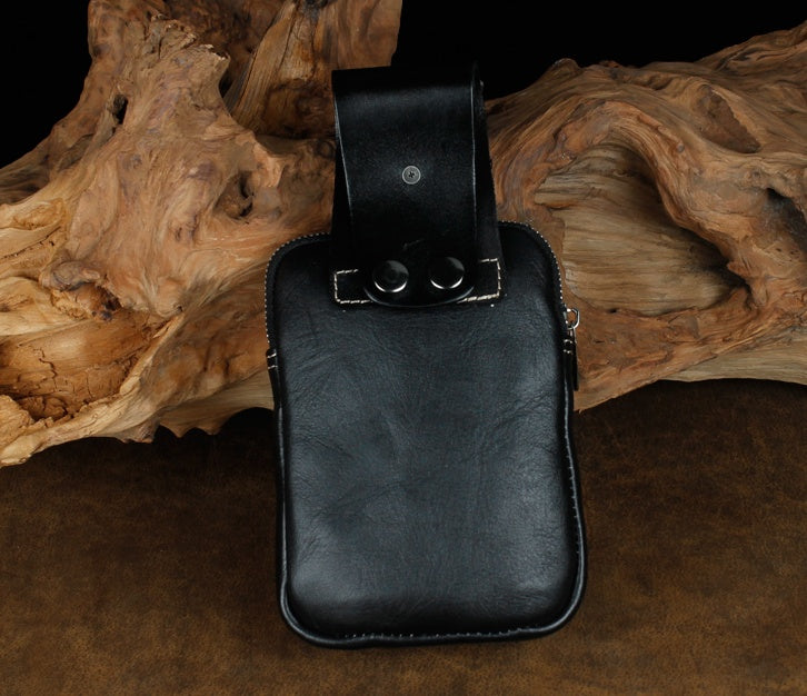 Sarah Express Leather Scorpion Embossed Belt Pouch