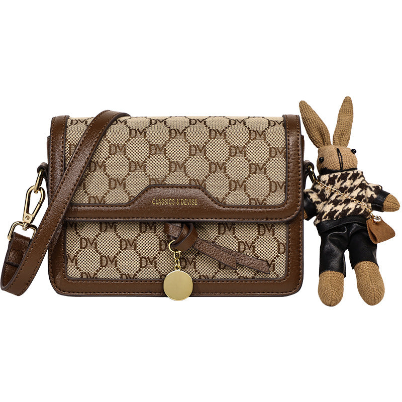 Sarah Express Retro Print Structured Crossbody Handbag