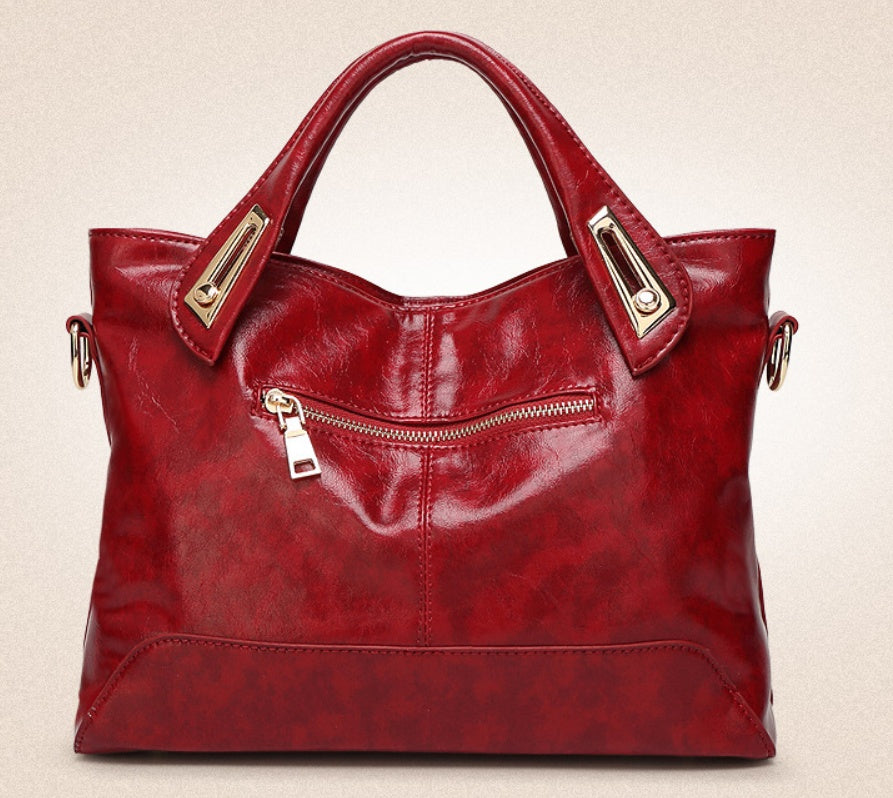 Sarah Express Structured Medium Handbag with Metal Details